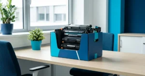 Cartuchos de toner usados separados para descarte correto e logística reversa